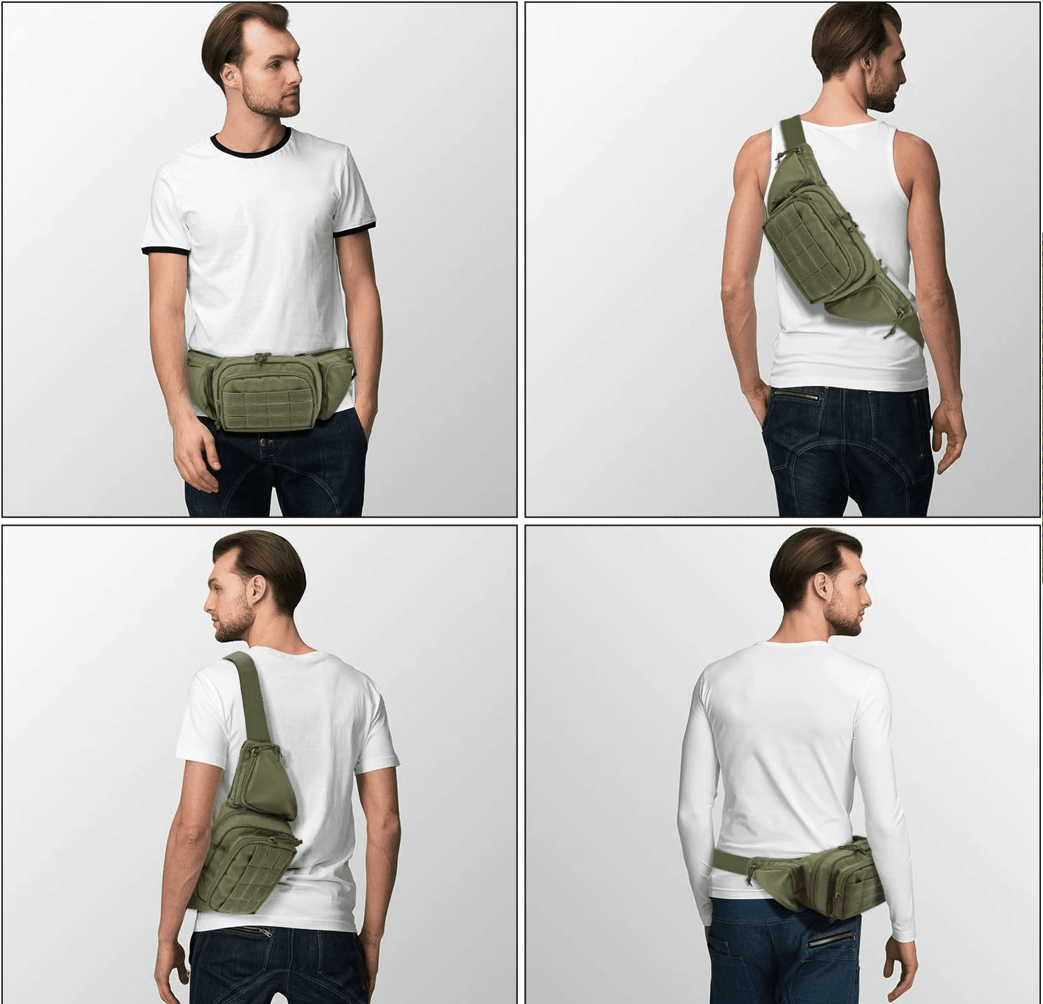 Riñonera Banano 7l Tactico Porta Pistola Airsoft Bt6