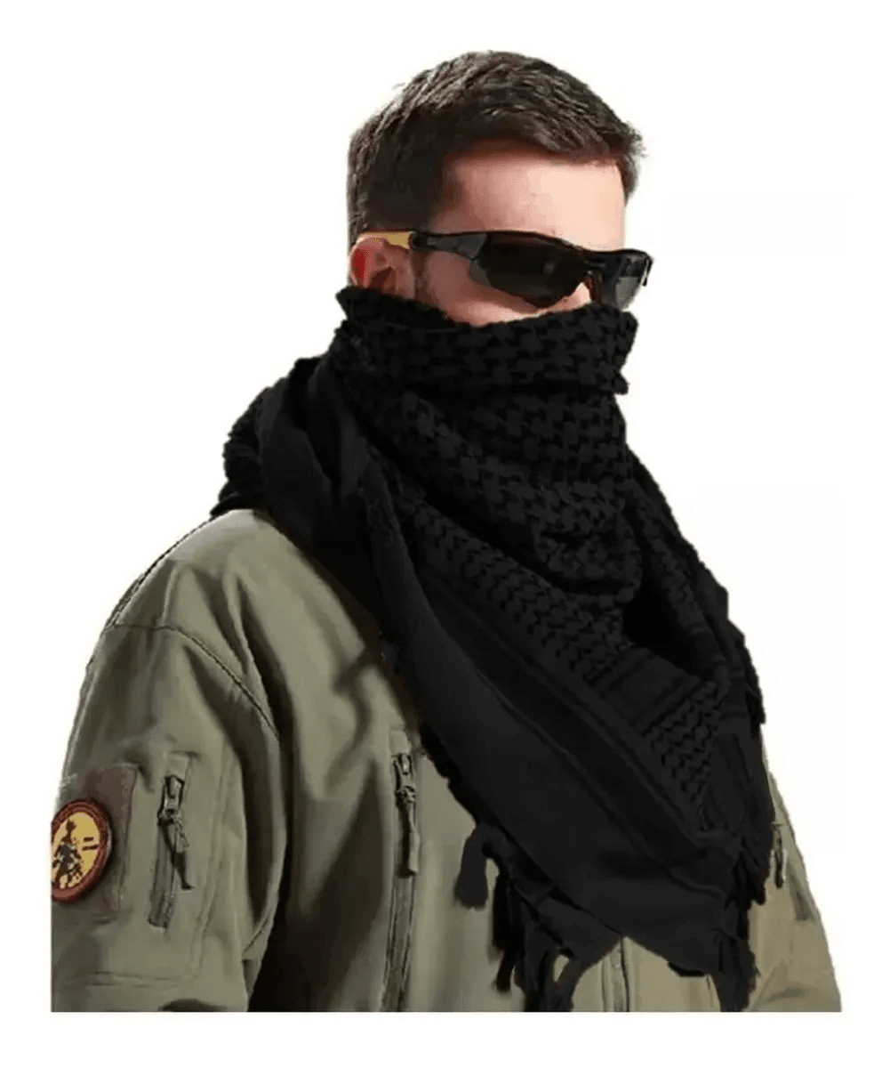 Shemagh Bufanda algodon Keffiyeh  Tactico Arabe BLV4