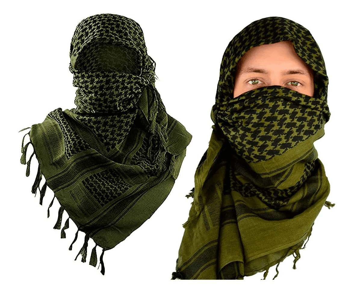 Shemagh Bufanda algodon Keffiyeh  Tactico Arabe BLV4