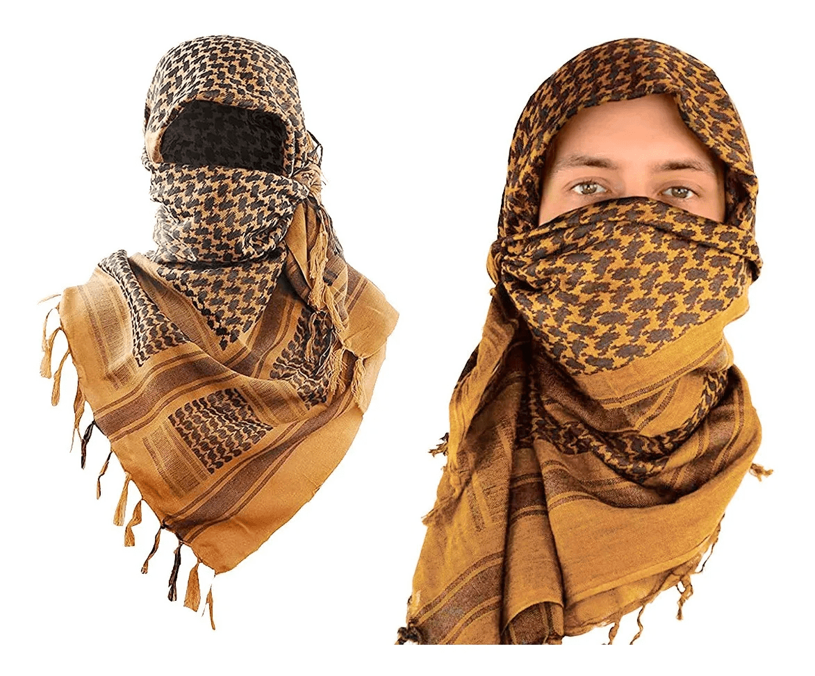 Shemagh Bufanda algodon Keffiyeh  Tactico Arabe BLV4