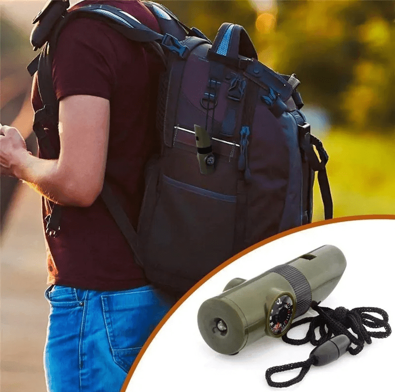 Silbato 7en1 Militar Multifuncion Emergencia EDC5