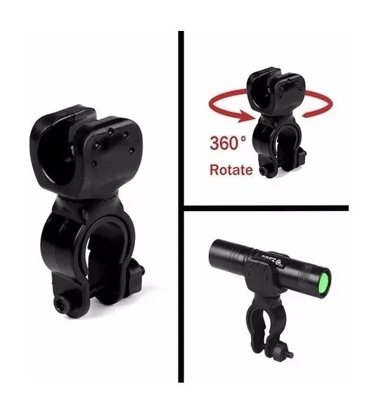 Soporte linterna bicicletas o rifles Regulable 360° MTR4
