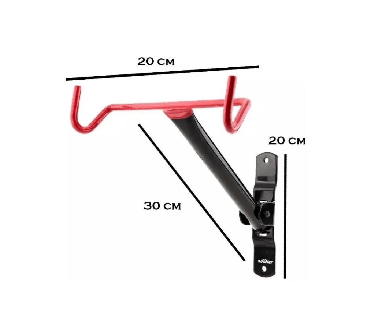 Pack 2 Soportes Colgador Horizontal Bicicleta SCT15