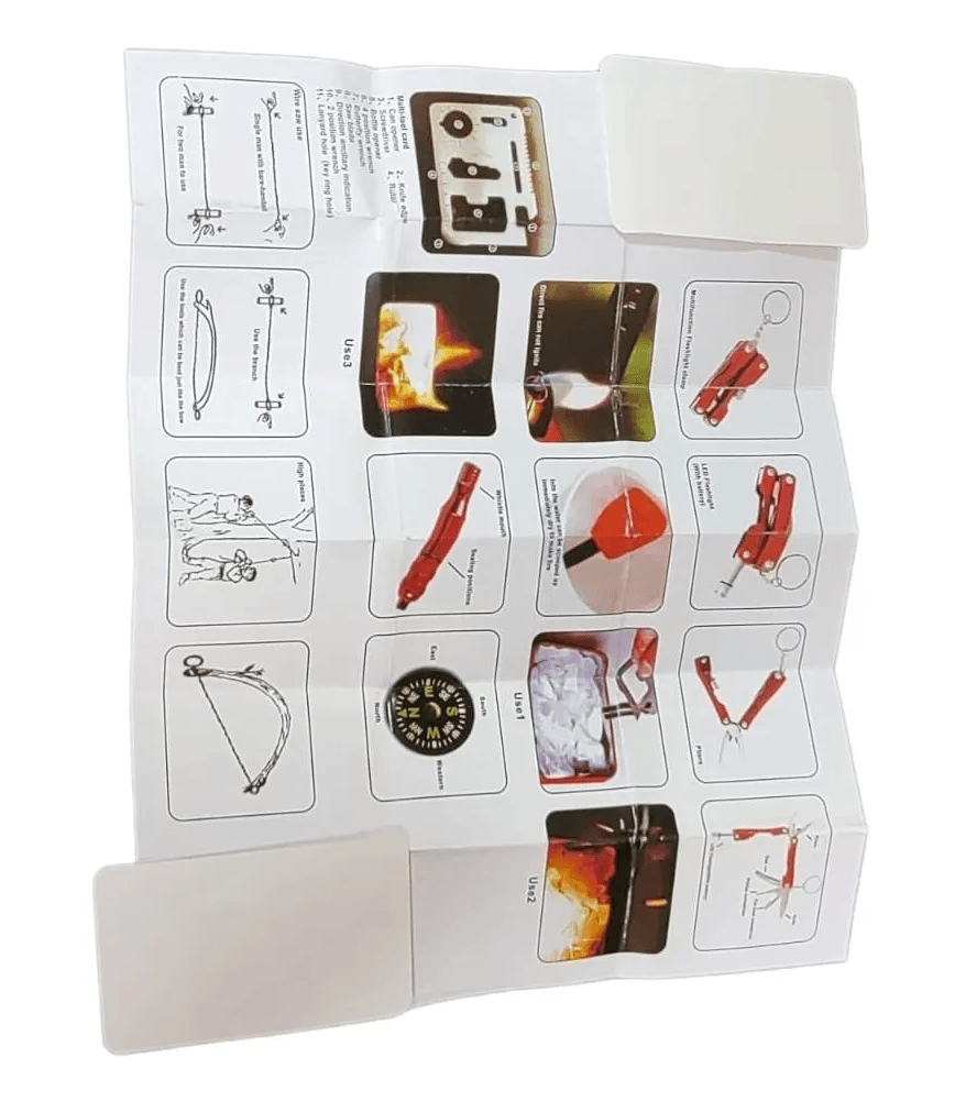 Kit Supervivencia Sos 6 En 1 Outdoor Hiking Mountain BPA4