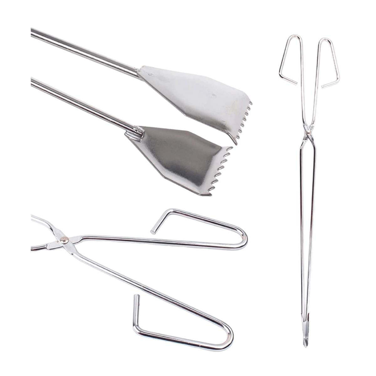 Tenaza Acero Carbon Chimenea Leña CT16