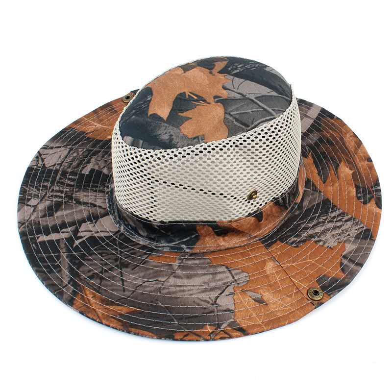 Sombrero tactico estilo safari selva con malla SBR10
