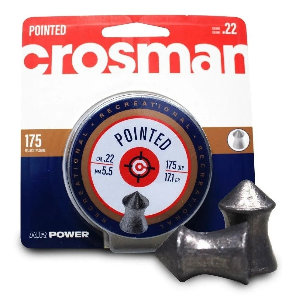 Postones Crosman Pointed Calibre 5.5mm 17.1g 175und PTN1