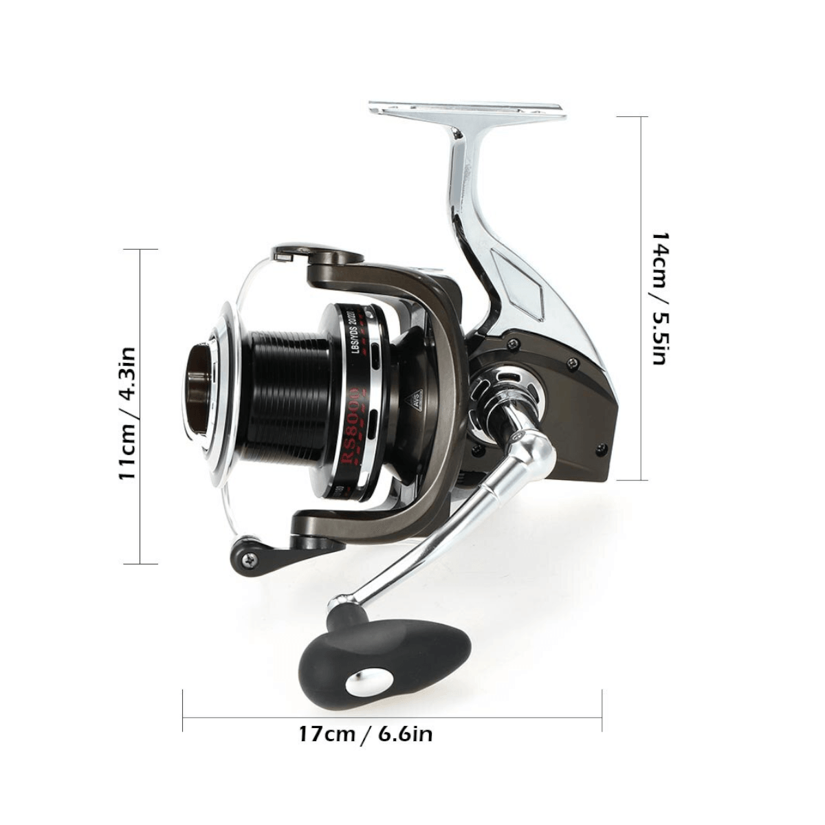 Carrete giratorio serie 8000 12+1BB 10 kg CRT28