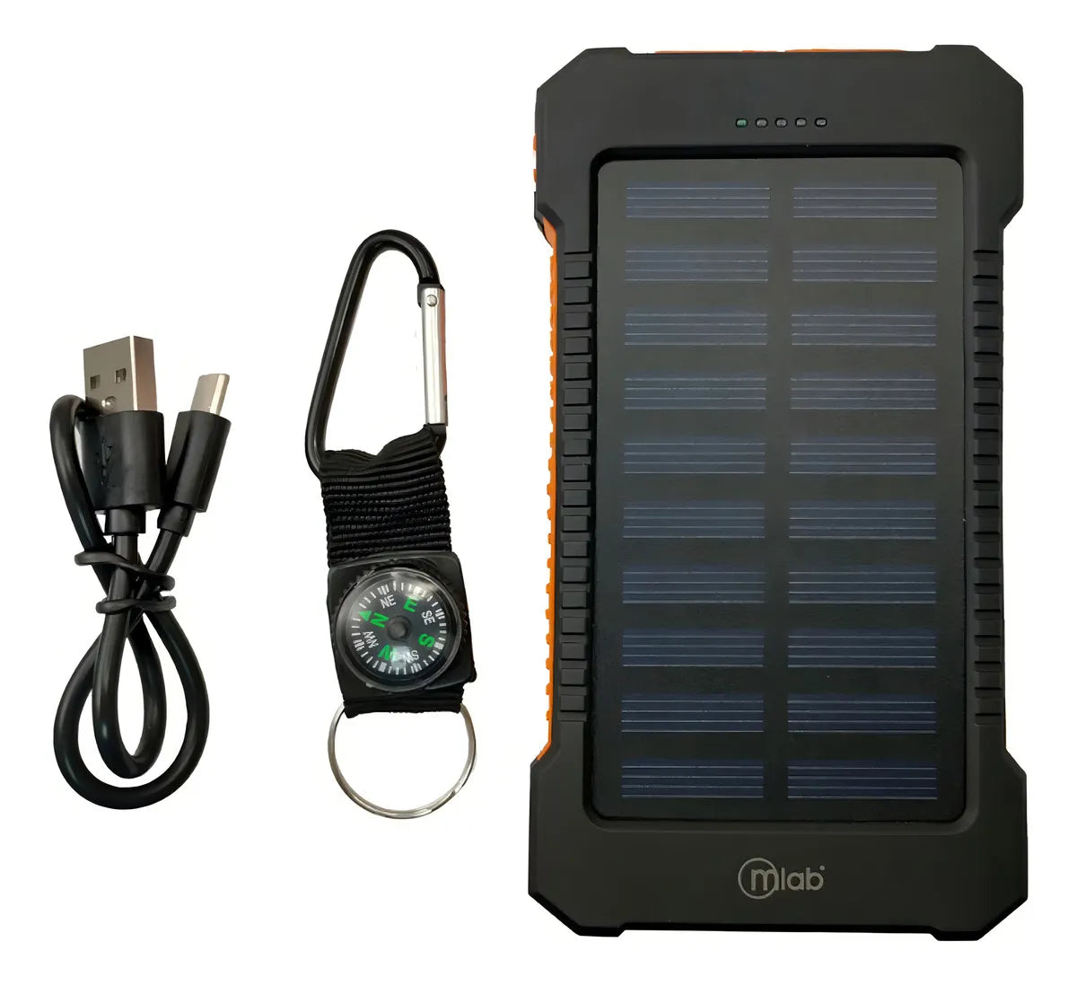 Power Bank Energía Solar 8000mah Mlab Color Negro