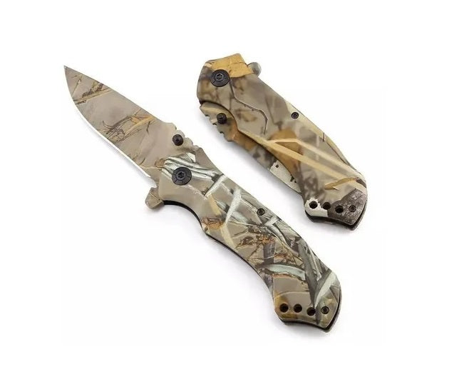 Cuchillo Tactico Supervivencia Militar Camuflaje Selva CHMP31