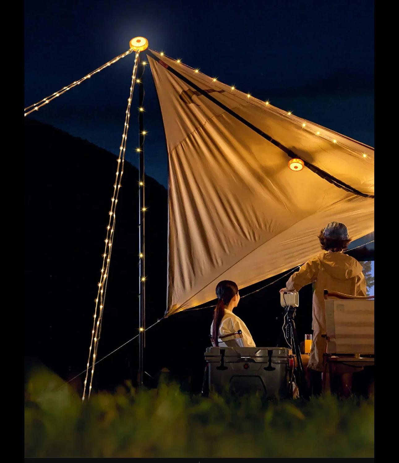 Luz Led portátil para acampar, Usb para lámpara recargable por tienda de campaña al aire libre
