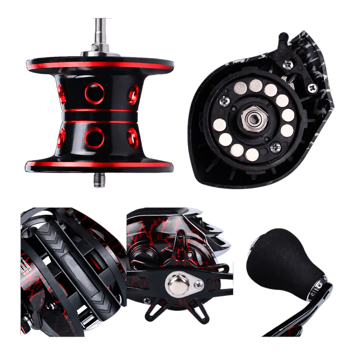 Carrete pesca manilla derecha 19+1BB 7 kg CRT27