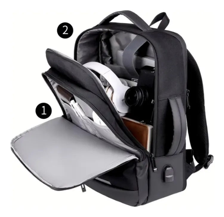 Mochila Impermeable Reflex Usb Resistente N5303