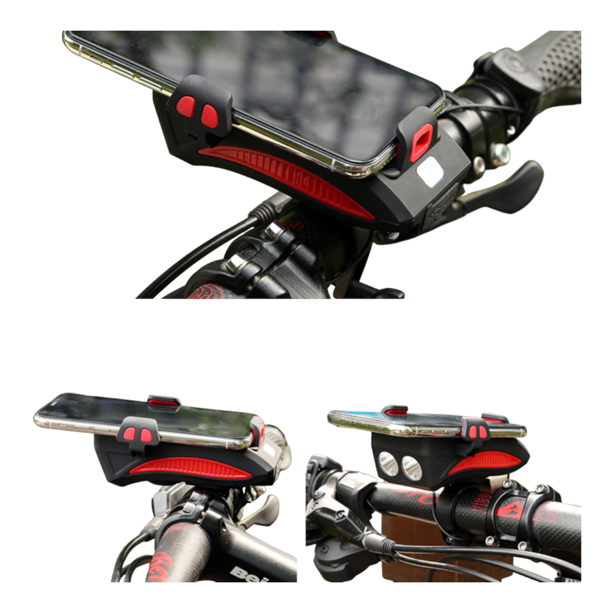 Porta celular Bicicleta con luz bocina LCB9