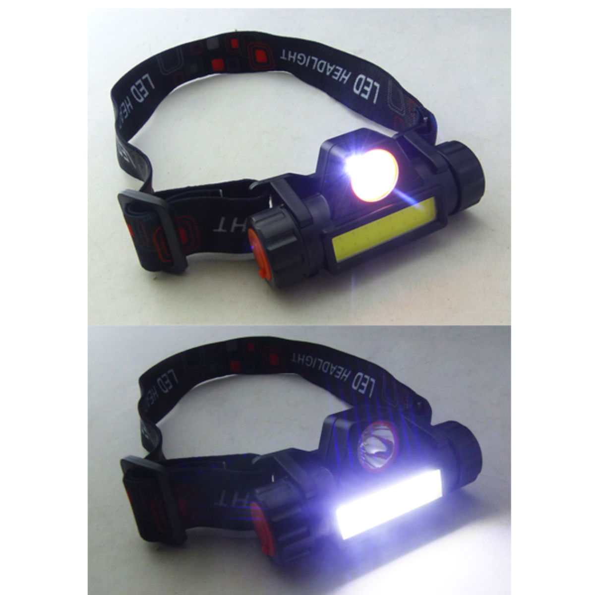 Linterna Minero 1 LED +1 LED COB,  Iman, Recargable USB LTL32