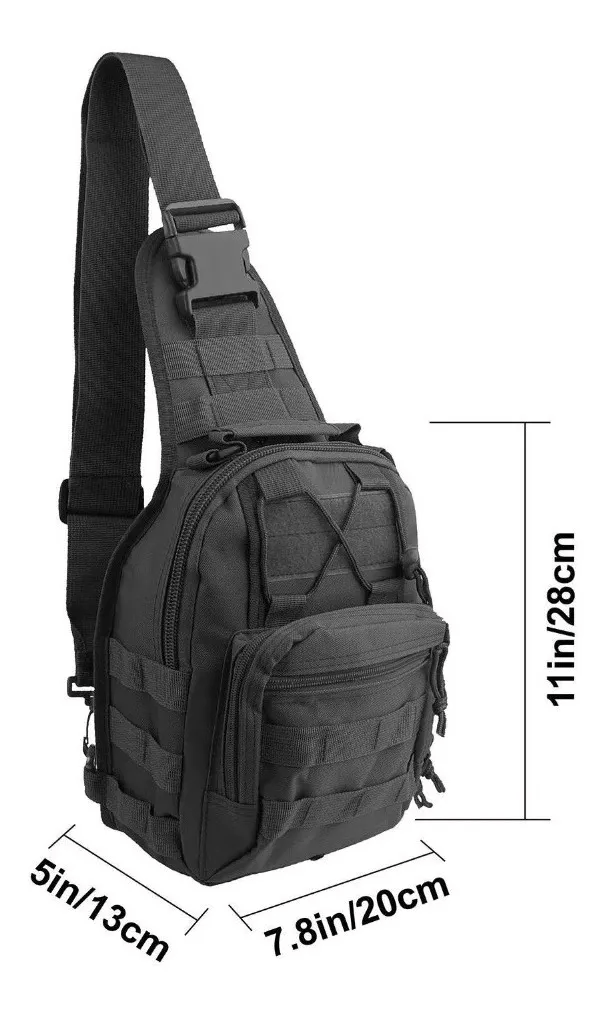 Mochila Bandolera Con Sistema Molle Militar M66