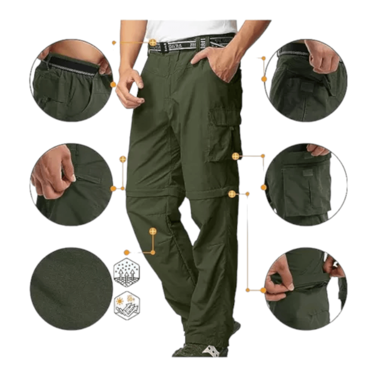 Pantalon Trekking Secado Rapido Desmontable PTL6