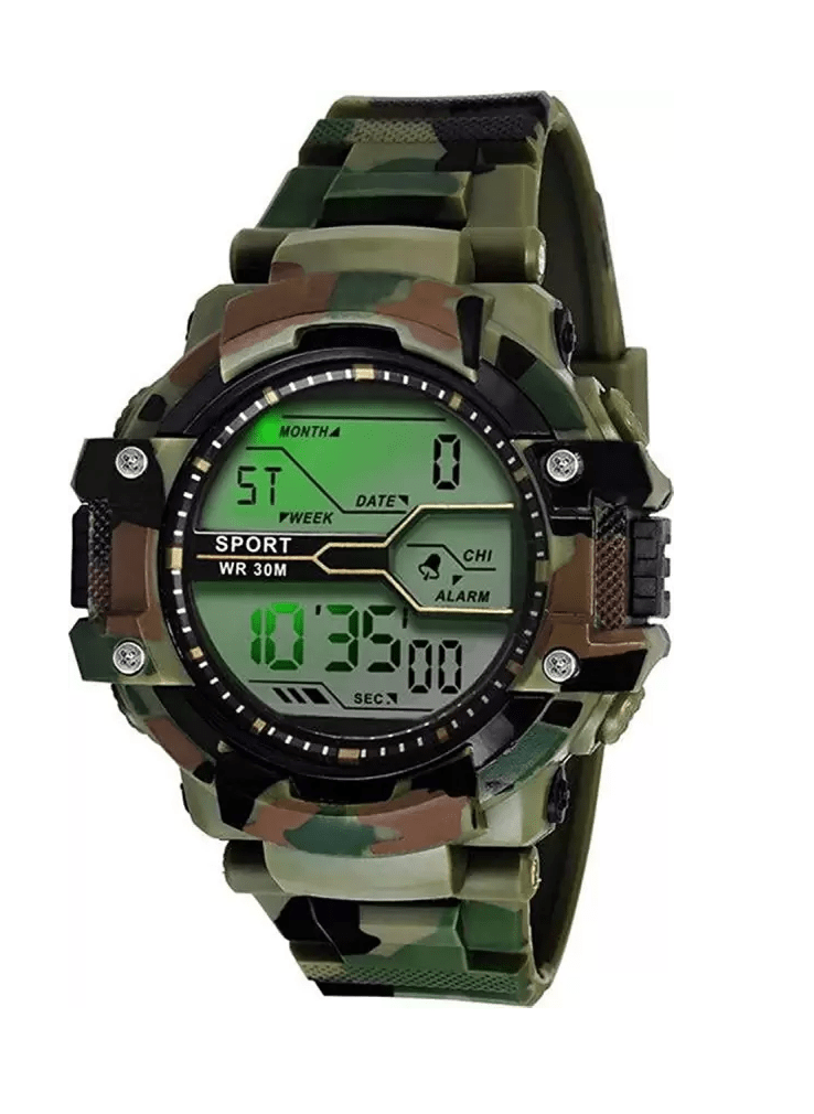 Reloj Deportivo Digital Multiuso Army Camuflado RLJ3