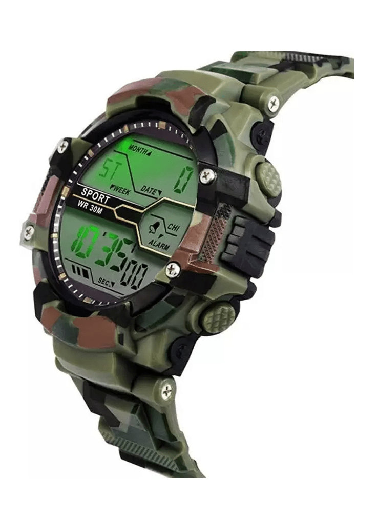 Reloj Deportivo Digital Multiuso Army Camuflado RLJ3