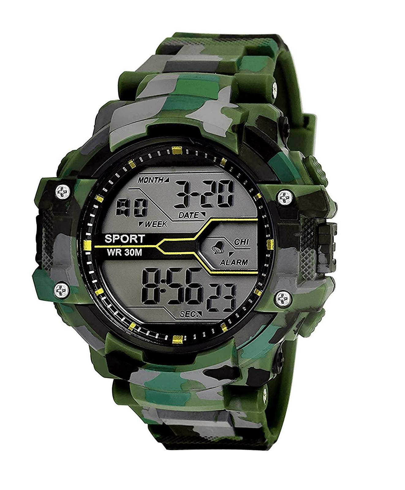 Reloj Deportivo Digital Multiuso Army Camuflado RLJ3