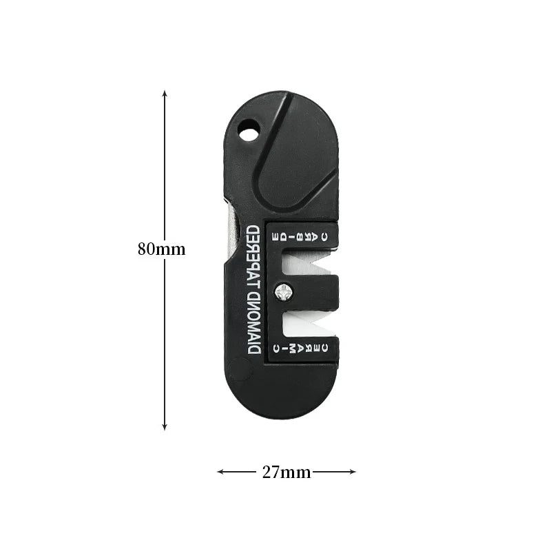 Afilador de cuchillos portátil  multifuncional camping HT12