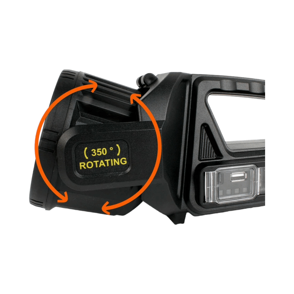 Linterna rotatoria 350° recargable usb LTL23