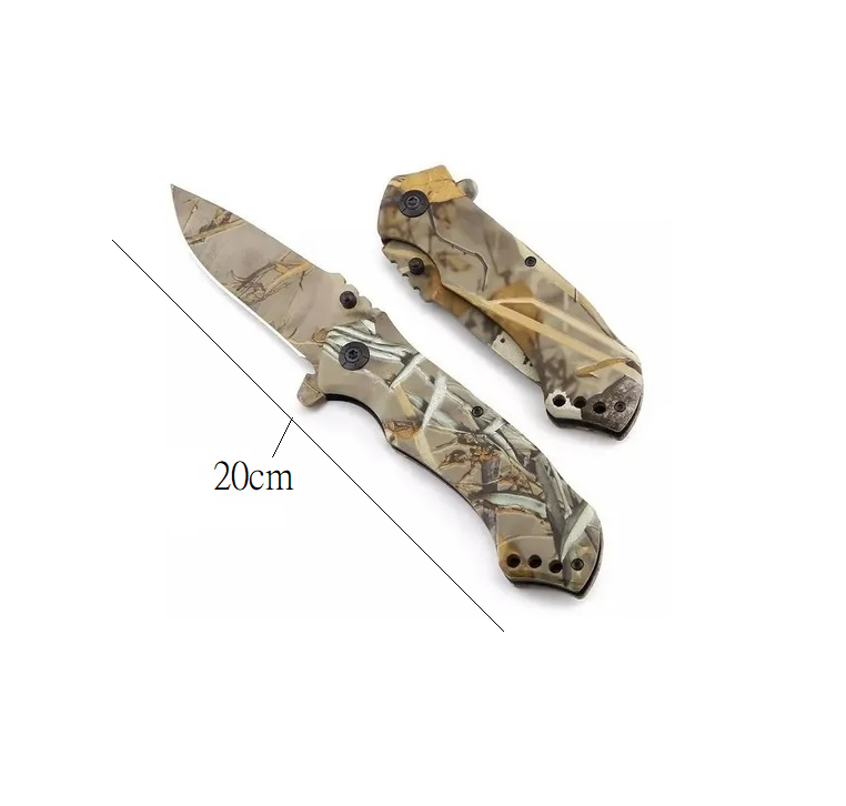 Cuchillo Tactico Supervivencia Militar Camuflaje Selva CHMP31