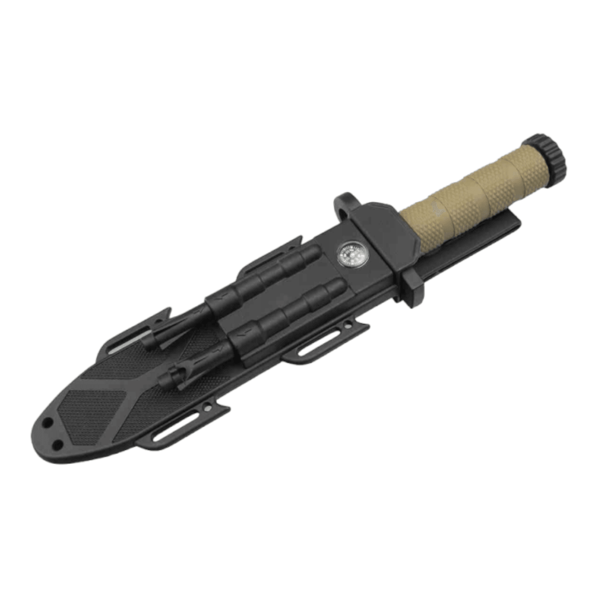 Cuchillo Militar brujula pedernal tactico CHMP41