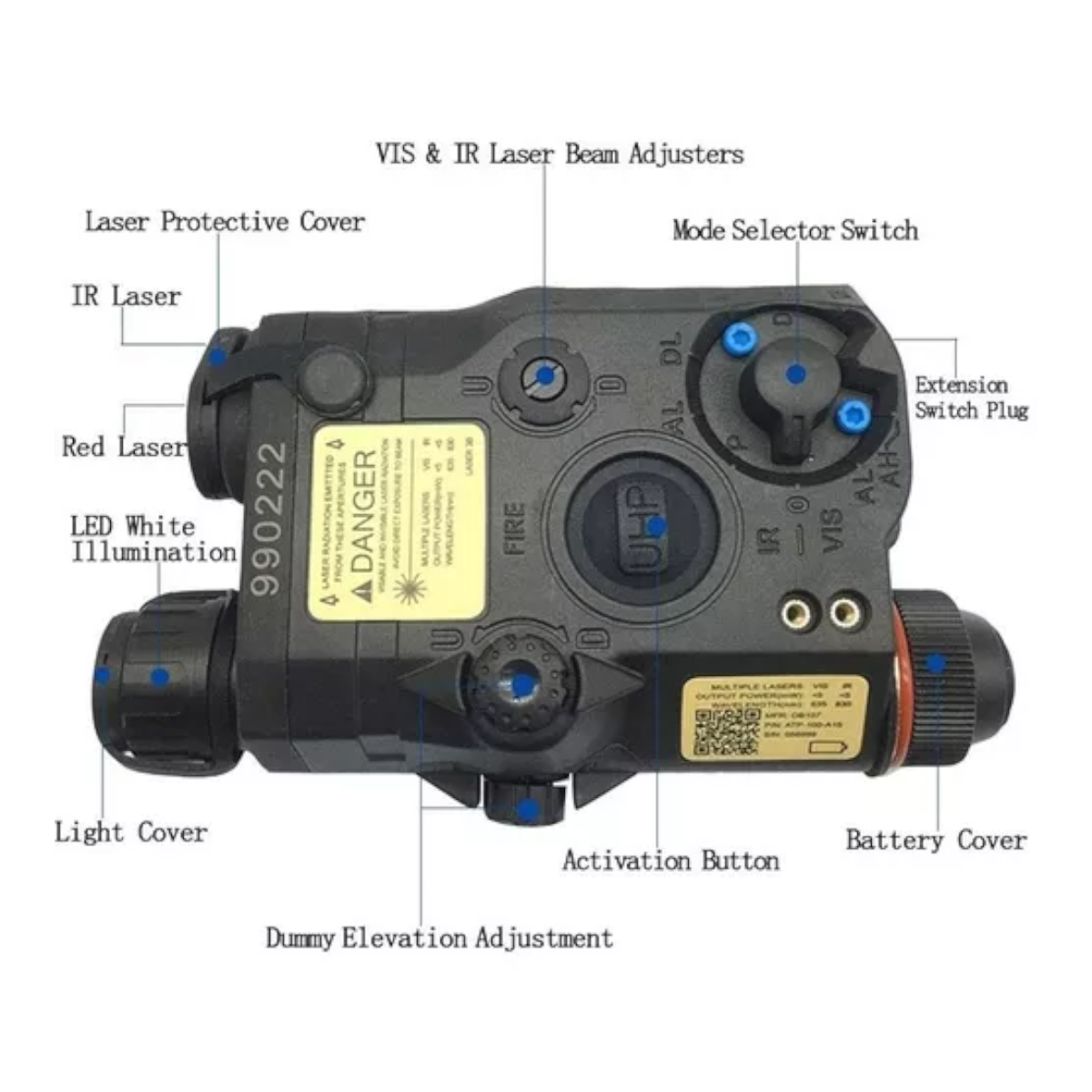 laser linterna  luz  led Miras MLT27