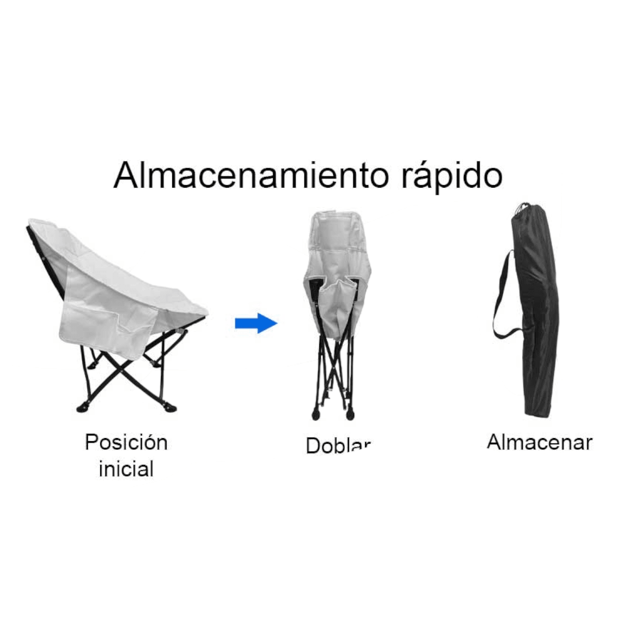 Silla Plegable Campamento Aire Libre SA5