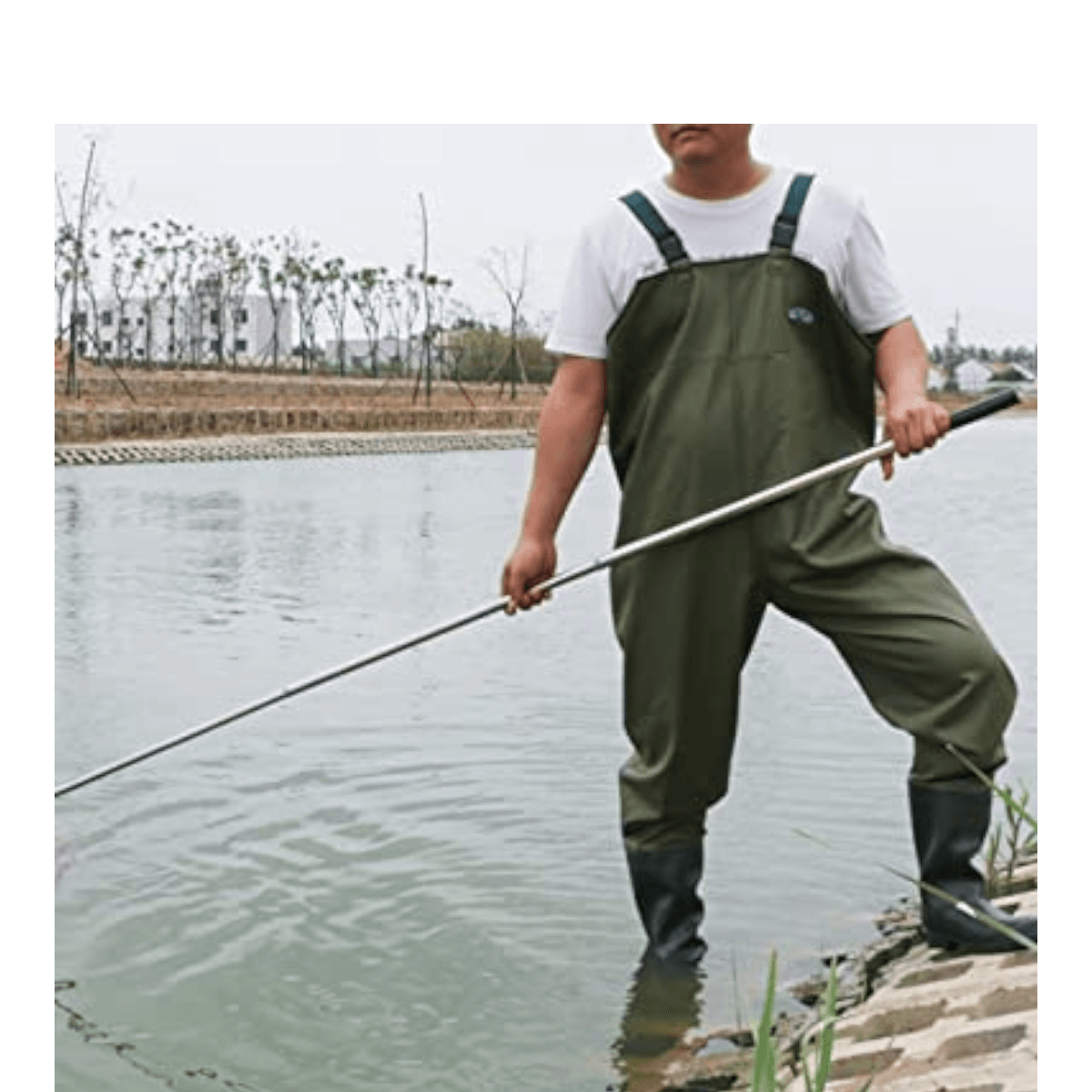 Wader Traje Pesca Pecho Ajustable Botas Altas WD5