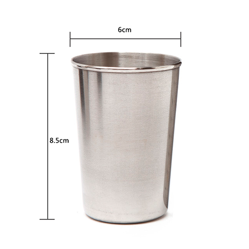 Set 4 vasos aluminio CT22