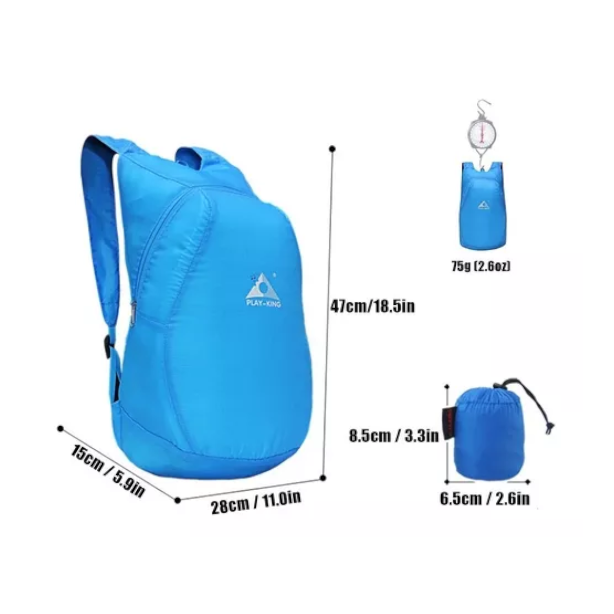 Mochila plegable impermeable 25L M121