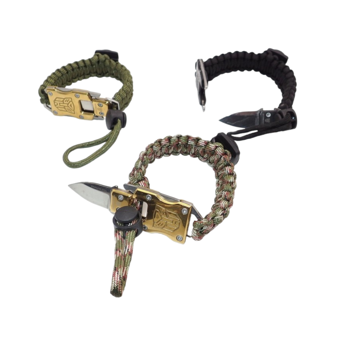 Pulsera paracord cuchillo multifuncional supervivencia RLJ6