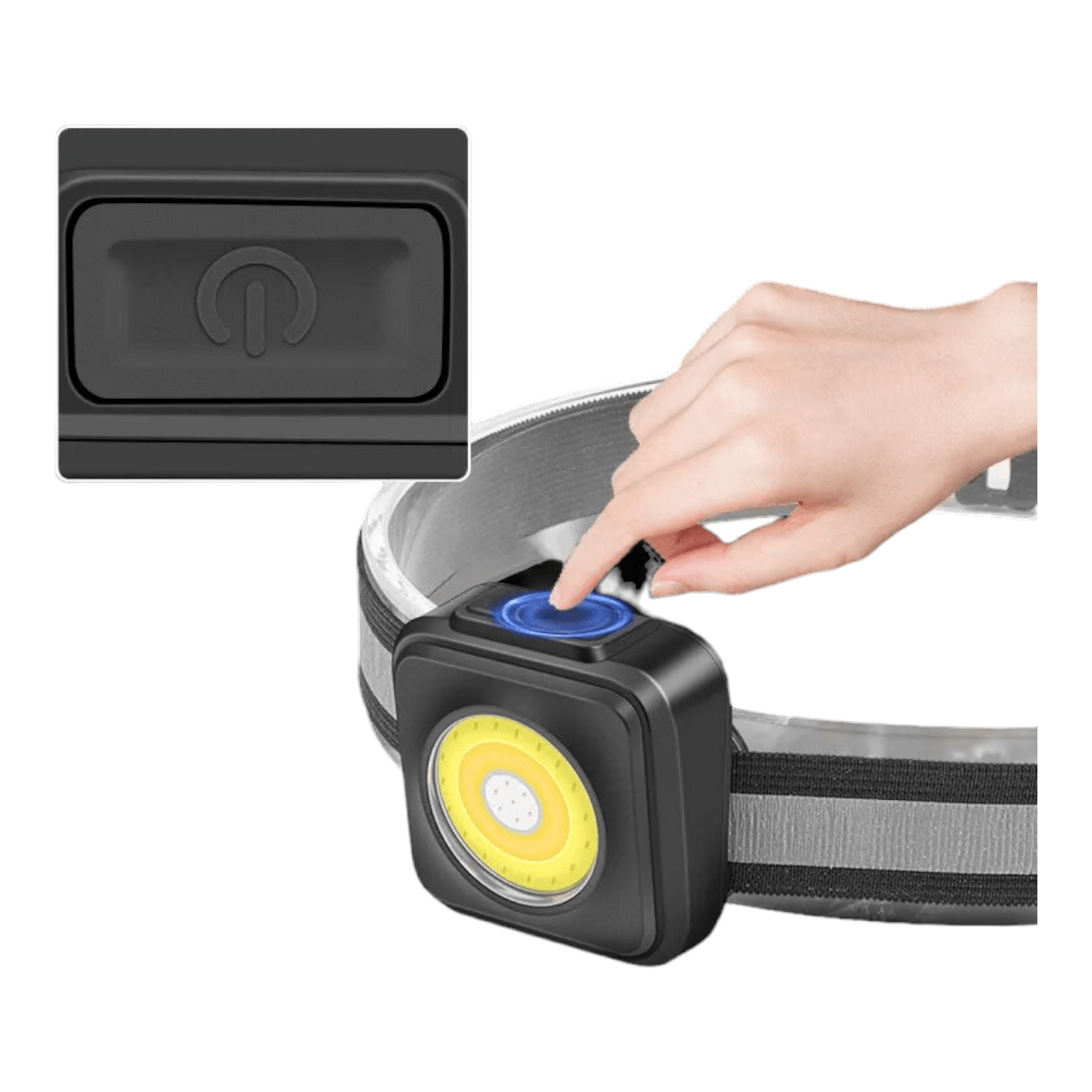 Linterna COB frontal portatil ligera LTL35