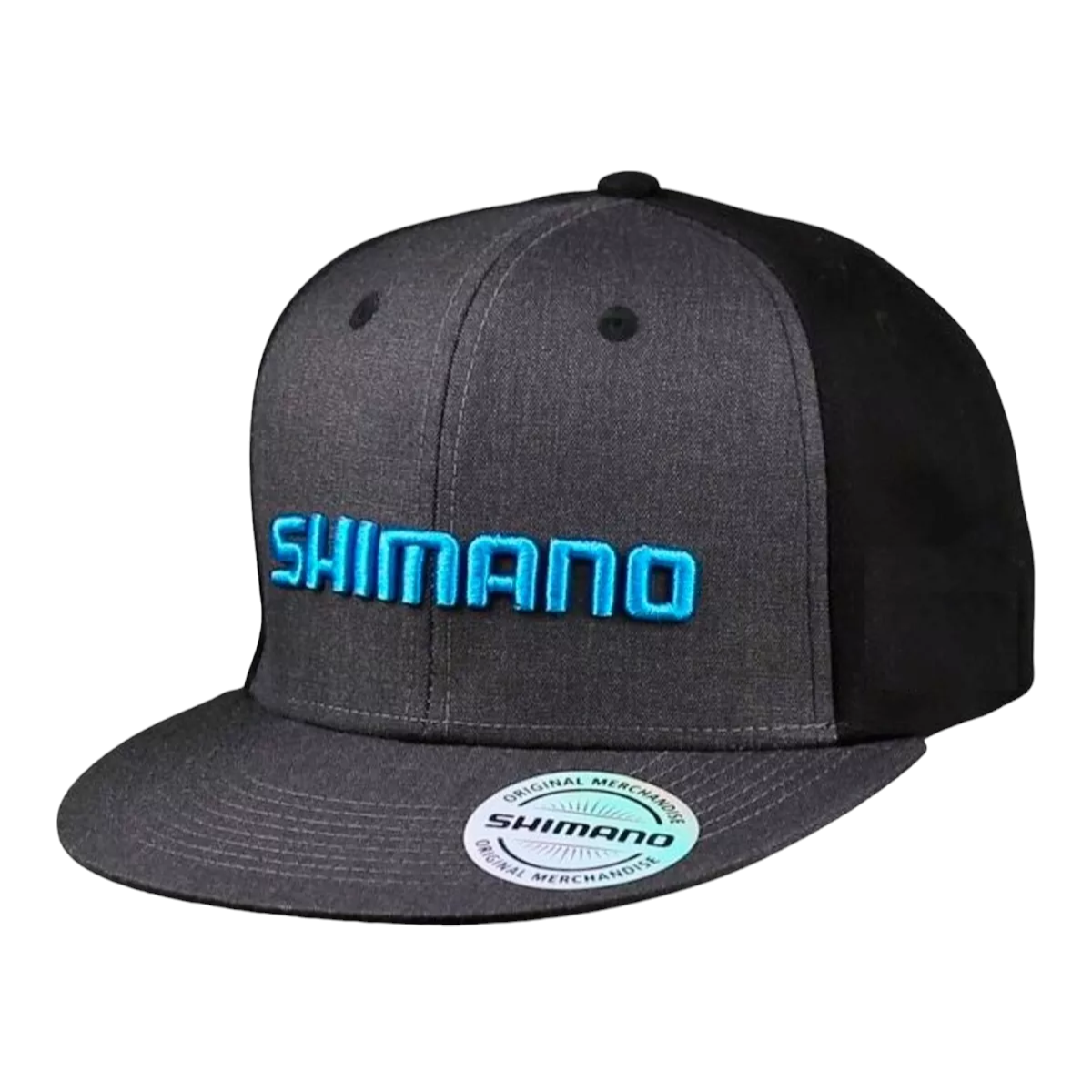 Gorra Jockey Shimano Visera Recta Gris Negro Bordado Jg32