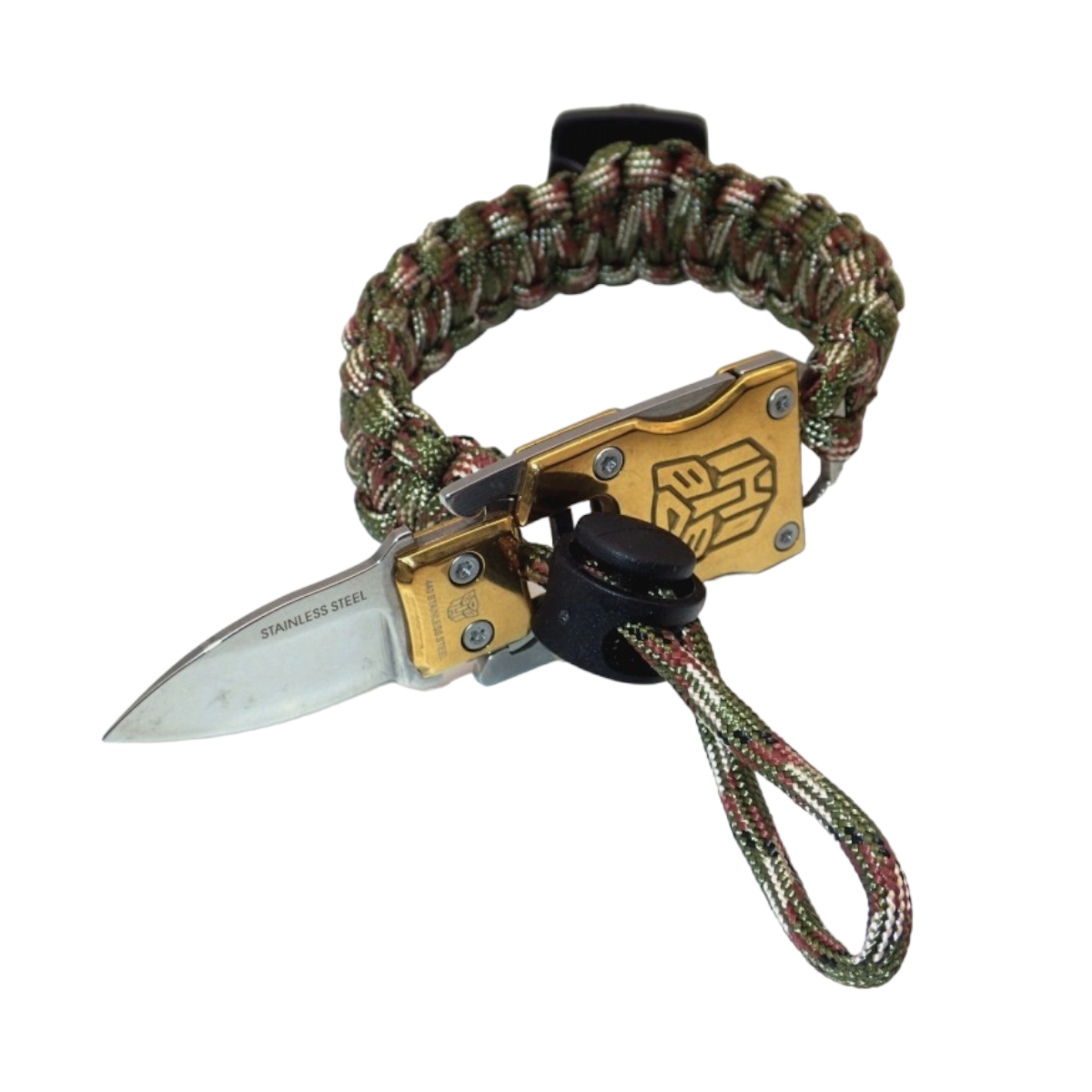 Pulsera paracord cuchillo multifuncional supervivencia RLJ6