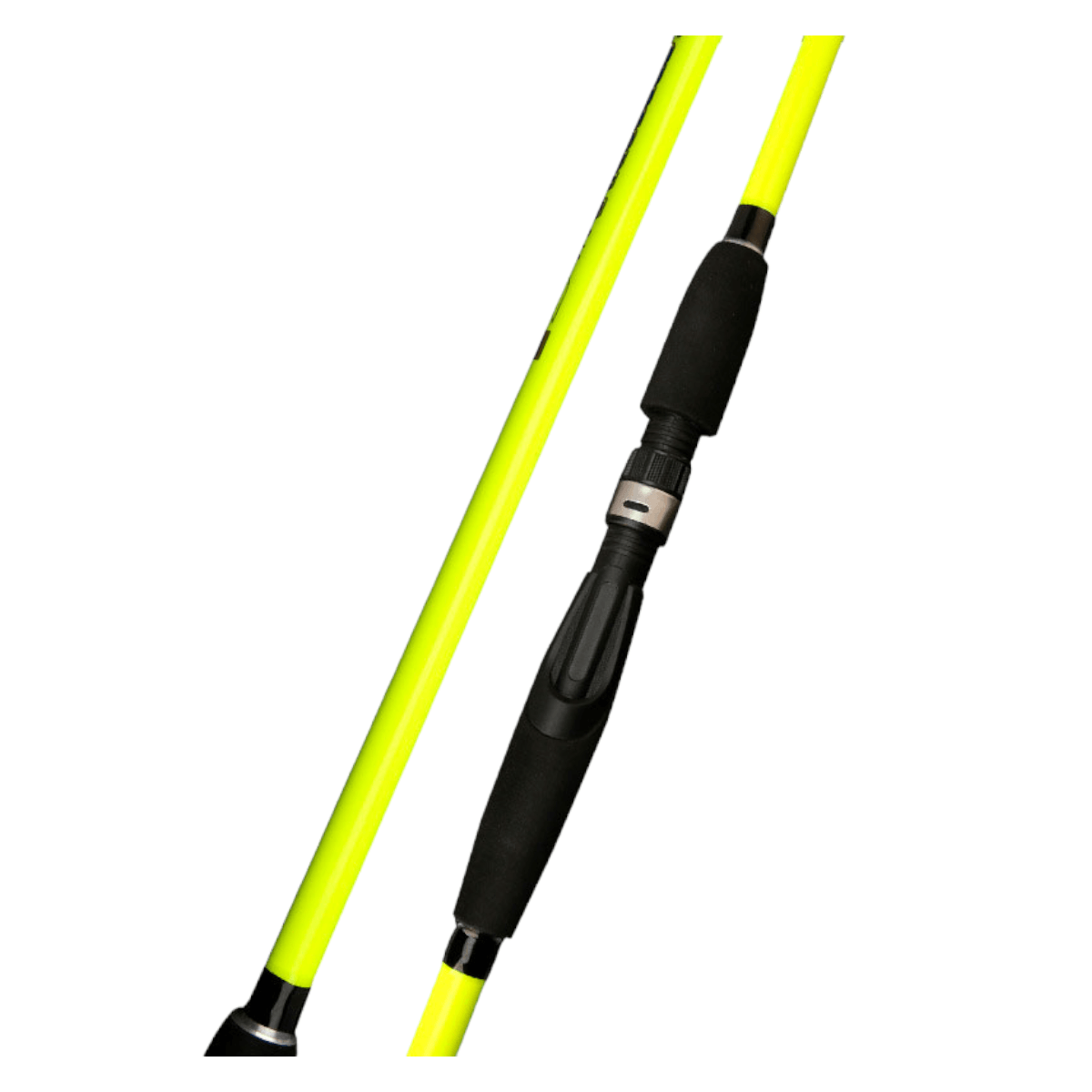 Caña pescar fibra carbono flexible amarilla 180 cm CÑS35