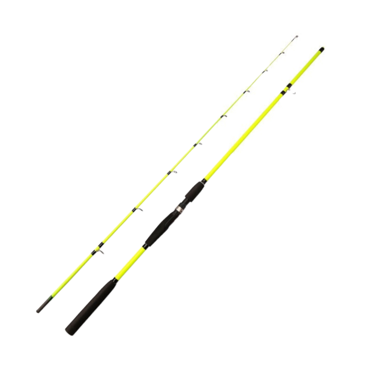 Caña pescar fibra carbono flexible amarilla 180 cm CÑS35