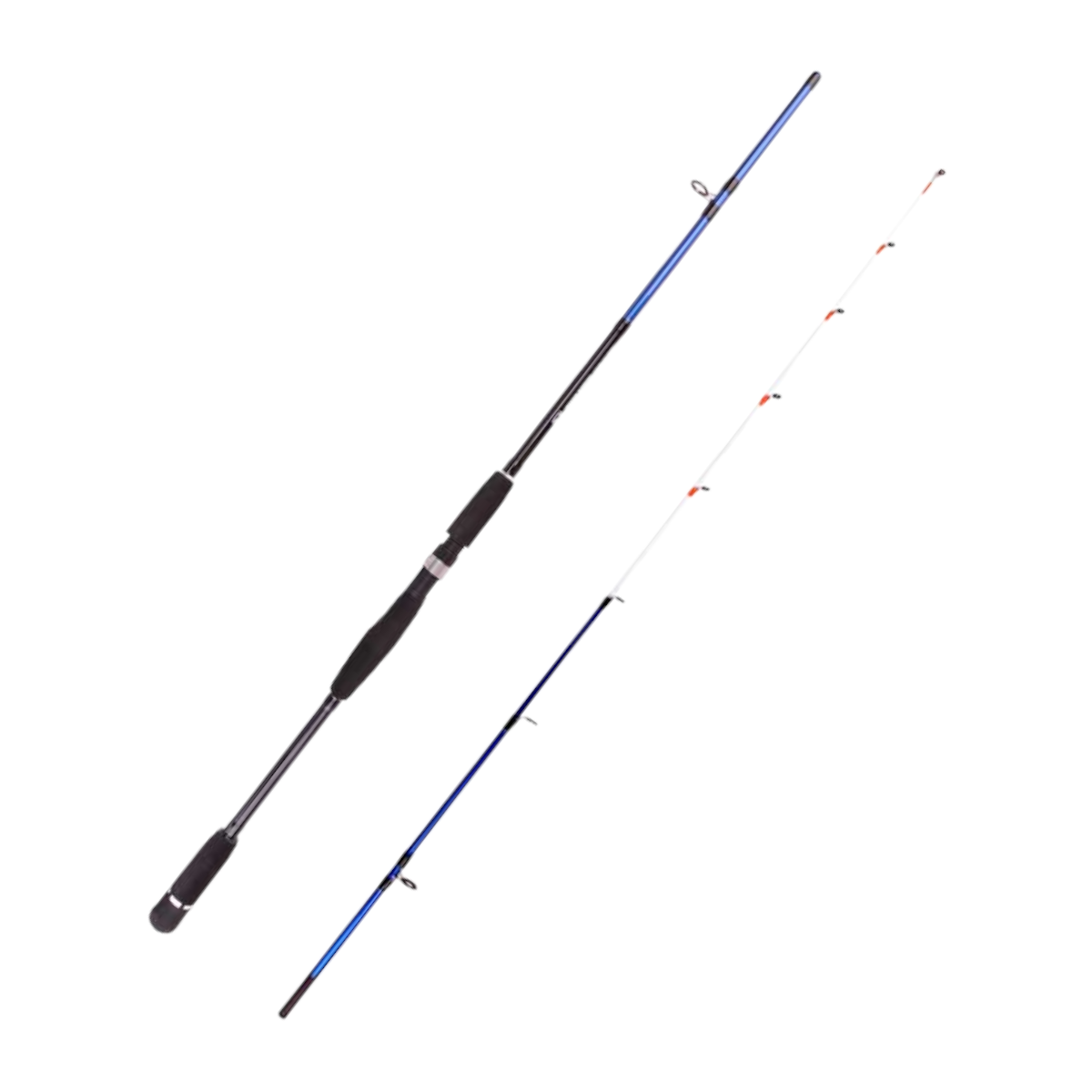 Caña pescar fibra carbono azul 180 cm CÑS27