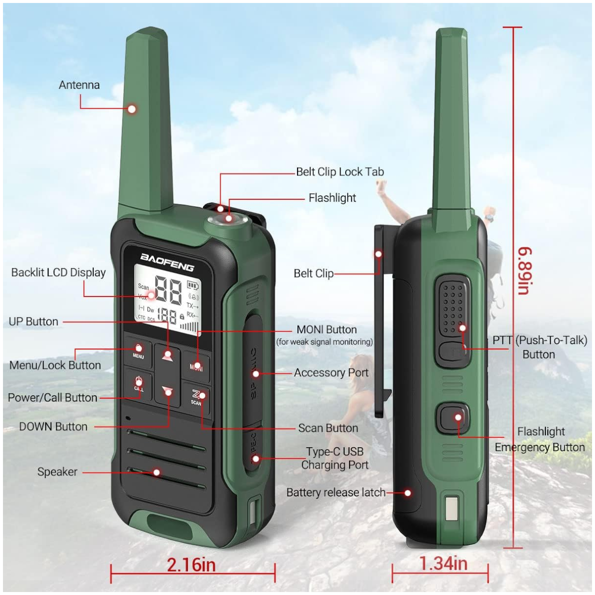 Radio PMR profesional F22 RWT6