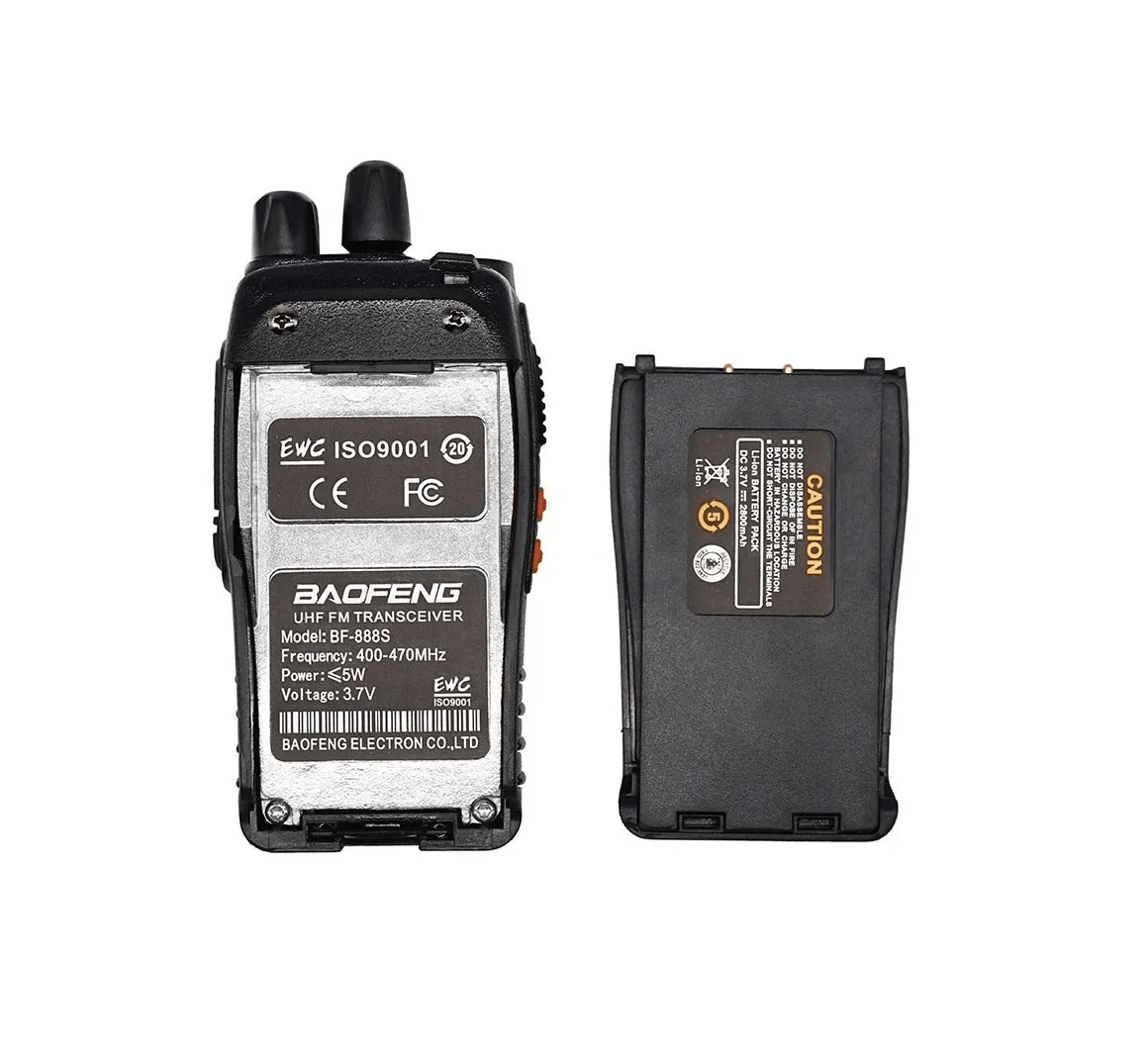 Pack 2 Radios Walkie-Talkie Baofeng 888S RWT2